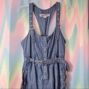 🦋 Denim overall dress